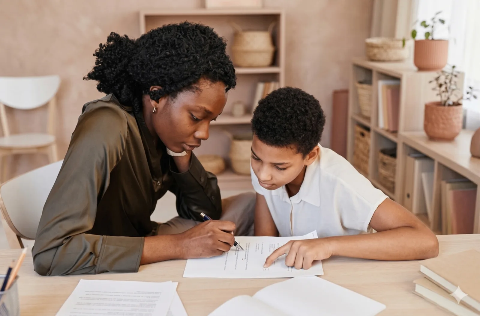 Academic tutoring session